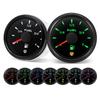 7 Color Backlight 52mm Fuel Level Gauge With Flashing Alarm 0-190ohm 240-33ohm 0-90ohm Oil Tank Meter Digital pointer Gauge