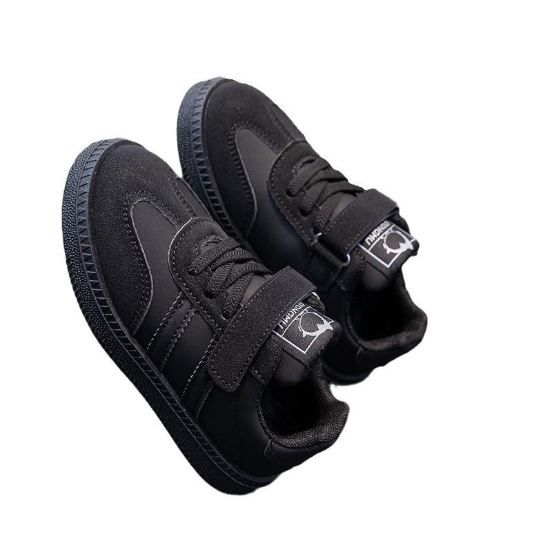 

Новые весенне-осенние немецкие тренировочные туфли для мальчиков и девочек, модные и универсальные, для улицы, удобные, повседневные кроссовки на мягкой подошве 37 чёрный