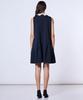 Standard Lace Collar Pleated Mini Dress Black 36 [Double Clothing] Sov. 0501-060-263 Women's
