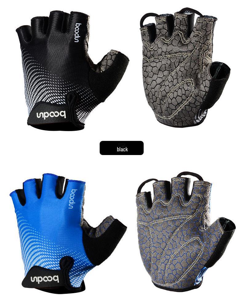 Boden Halkfria Silikon Fitnesshandskar - Halvfinger, Anti-Hårdhud för Utomhusträning