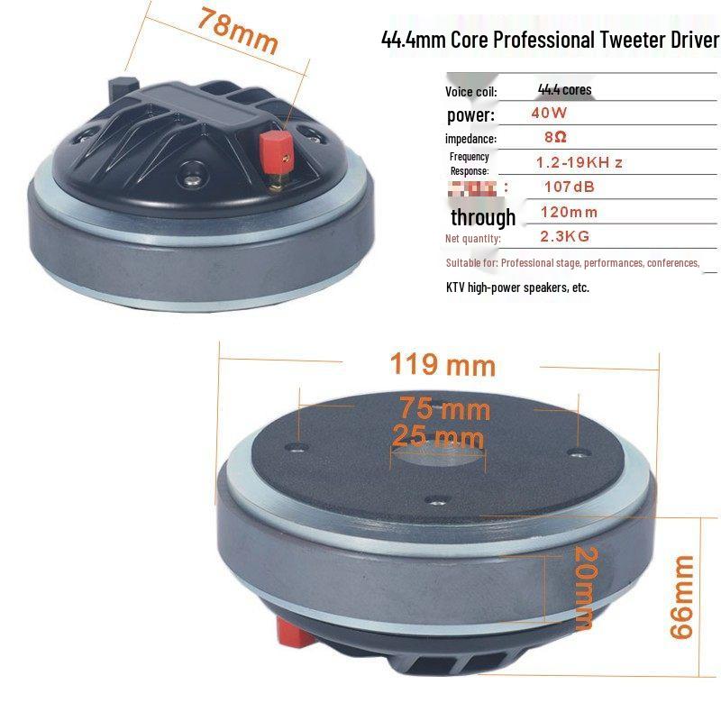 Horn Tweeter Flat Mouth Driver Unit: 34/44/75/100-Core Speaker Audio Tweeter