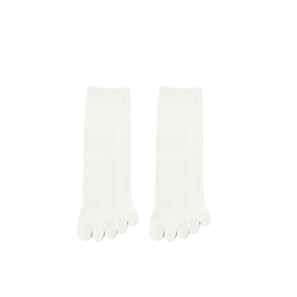 

Mesh Five-Fingers Sock Deodorant Sports Sock Unisex Toe Socks Men and Women білий
