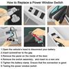 Power Window Switch Front Driver Side Master for Chevy Truck Blazer GMC 2-Door 15151356