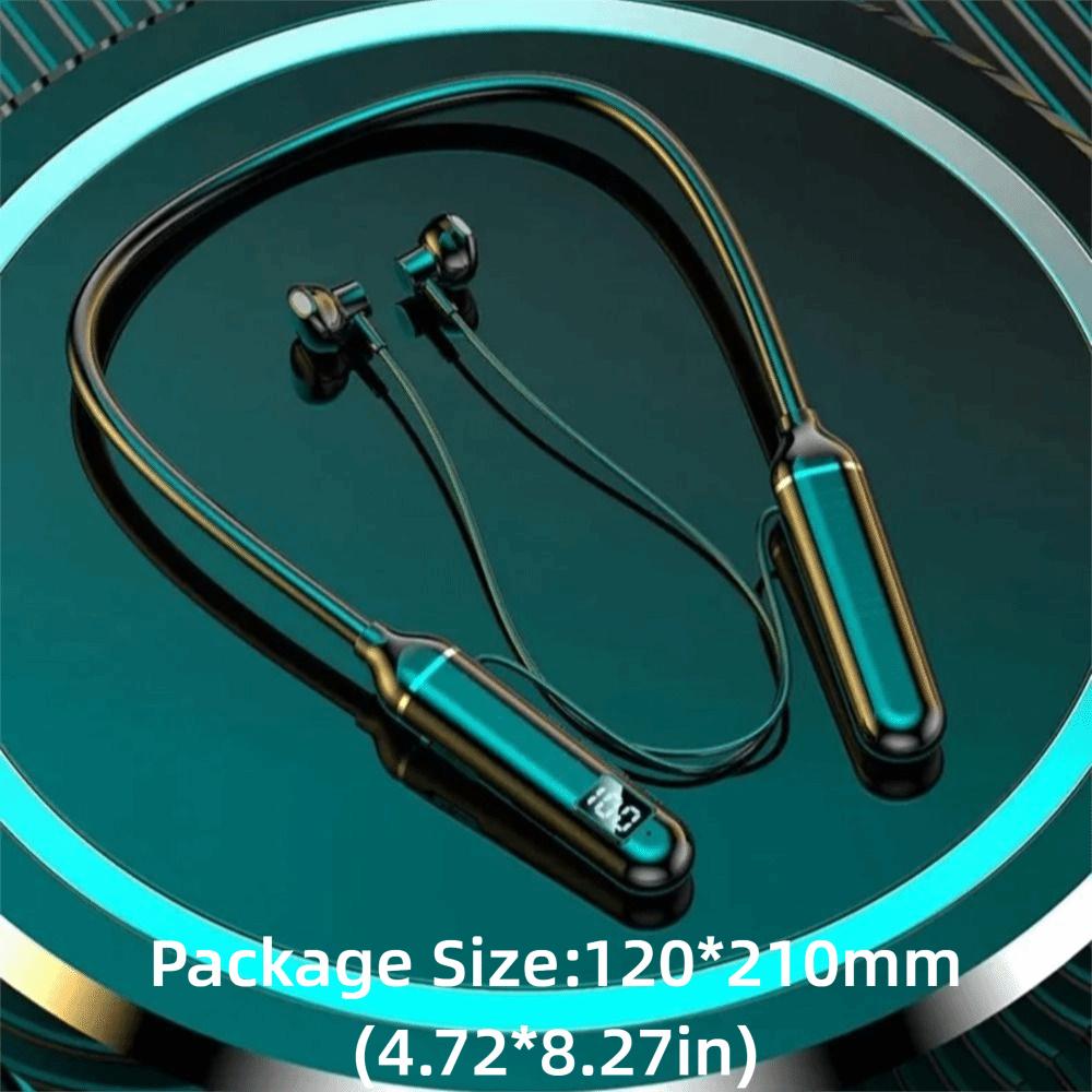 Plastic Sports Neckband Headphones LED Battery Display TWS Headset  Sports Activities