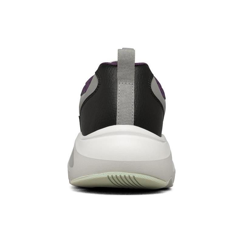 Skechers Stamina Airy Mesh Synthetic Leather Comfortable Versatile Retro Low-Top Dad Shoes Men Sneaker White Purple Black 894004-MULT
