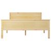 Solid Wood Bed without Mattress 120 x 200 cm Pine Wood