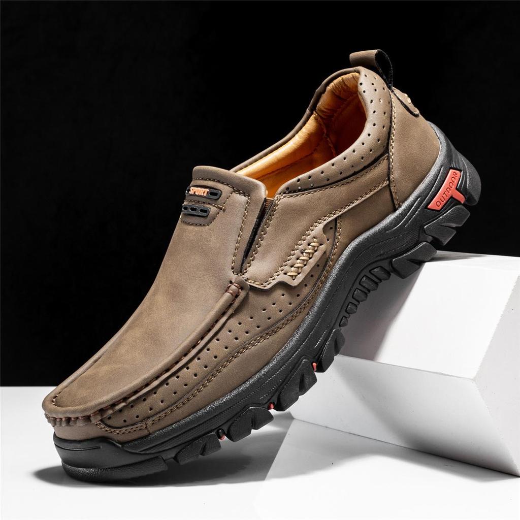 2024 Men's Non-slip Loafers: Breathable, Wear-resistant Casual Shoes for Outdoor Hiking