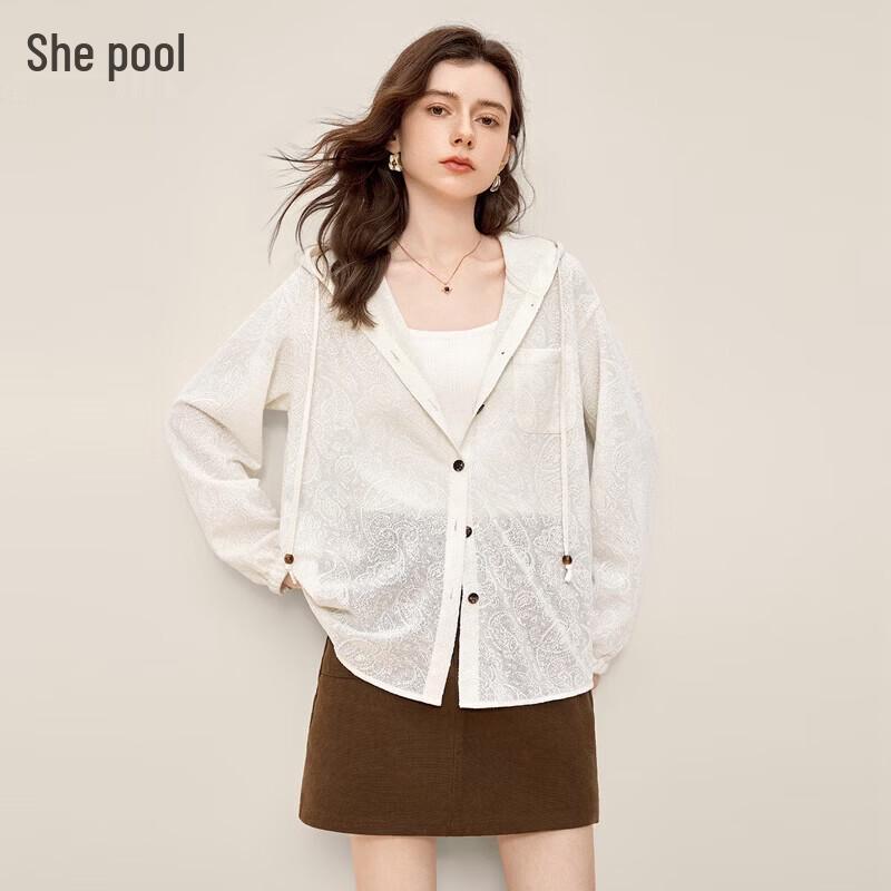 Women s Paisley Hooded Lightweight Sun-Protective Jacket S