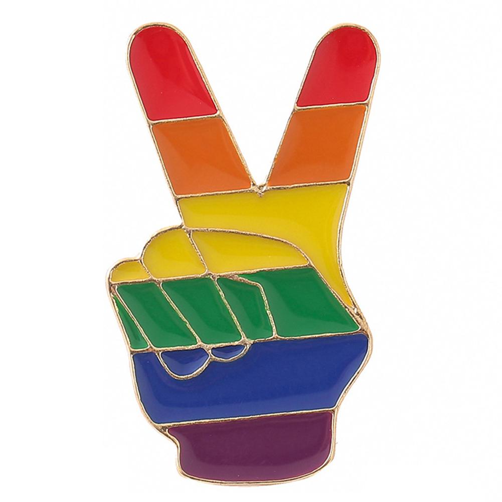 Rainbow Cartoon Mini Brooch Metal Gay Flag Lapel Pins Versatile Unisex for Backpack Clothing Decor