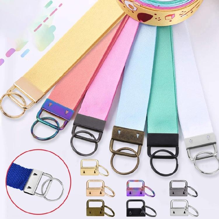 20Pcs Key Fob Hardware, 1 Inch Keychain Key Fob Hardware for Wristlet Keychain