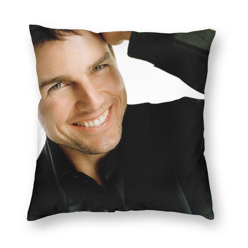 Tom Cruise Edge Of Tomorrow Quadratisches Kissenbezug Polyester Leinen Samt Kreativ Reißverschluss Dekor Sofakissenbezug