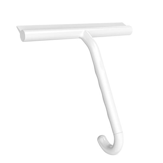 Duschabzieher Ergonomischer Runder Griff All-in-One Silikonwischer Eingehängter Haken Badezimmerfliesen Autoreinigungsgerät