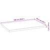Kitchen Worktop 100 x 63.5 x 4 cm Solid Oak Rectangular