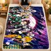 Flannel BlanketDemon Slayer Warm Soft Throw Blanket for Indoor Sofa Bed Living Room Use