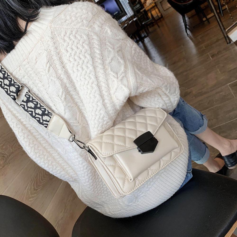Summer new bag high-end small square bag fashionable texture messenger bag versatile shoulder bag