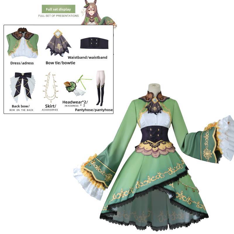 Umamusume Pretty Derby Satono Diamond Cosplay Costume With Satin Fabric For Anime Fans And Role Play XS