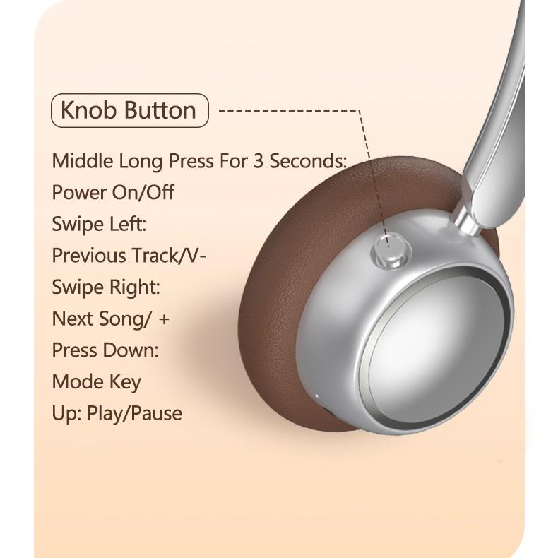 2026 High-Quality Retro Metal Bluetooth 5.4 Headband Headphones