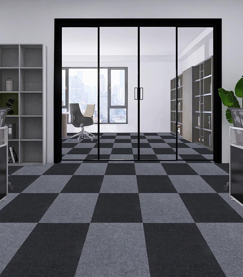 30x30cm Self-Adhesive Carpet Modern Carpet Stitching Color Living Room Carpet Self Adhesive Ground Mat Decor Office Rug 10-40PCS