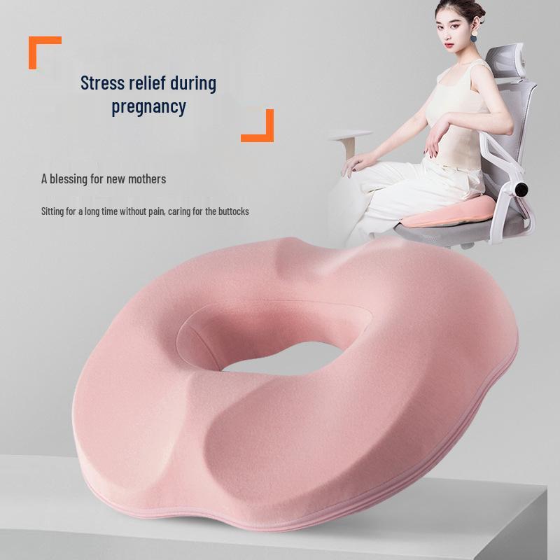 Memory Foam Hemorrhoid Relief Cushion - Round, Universal, and Ideal for Long Sitting