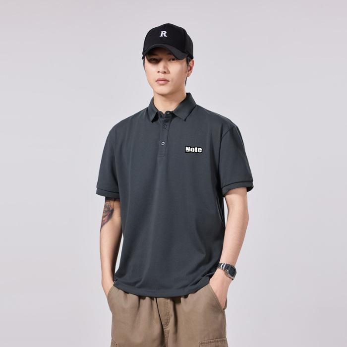 Men's Short-sleeved American POLO Shirt T-shirt Loose Lapel Summer New Men's Polo Shirt