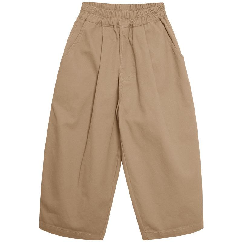 Pantaloni Harem Lunghi Casual Colore Unico Stile Coreano per Bambini Ragazzi