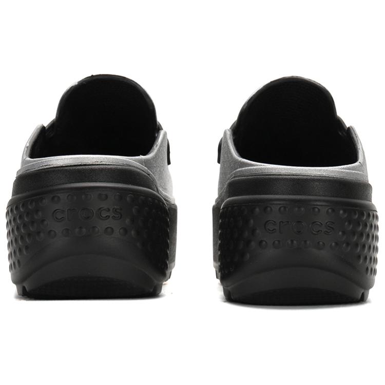 Crocs Stomp Loafer Silver Black Unisex Sneakers 210363-01V