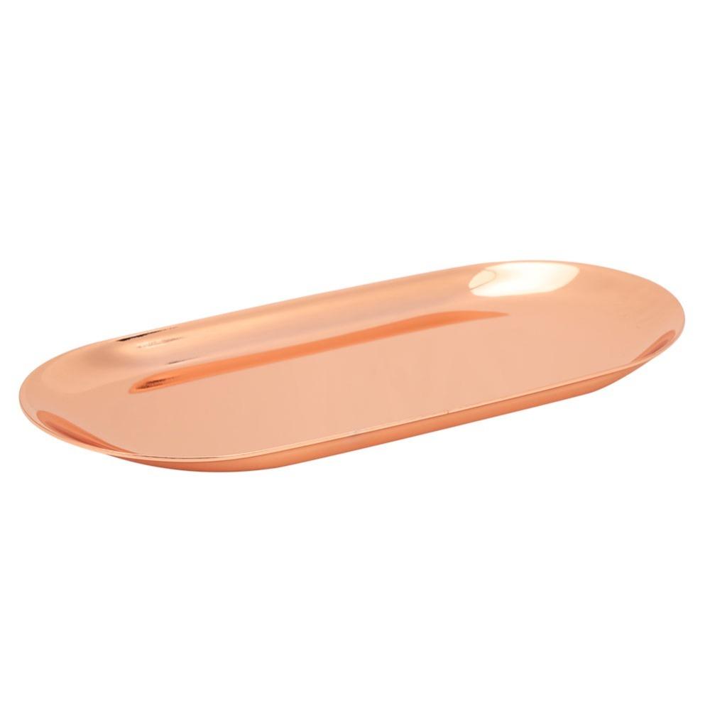 Auxiliary Tools 430 Stainless Steel Storage Tray Oval Shape 23CM Stainless Steel Tray Decorative Tray Bathroom Decor