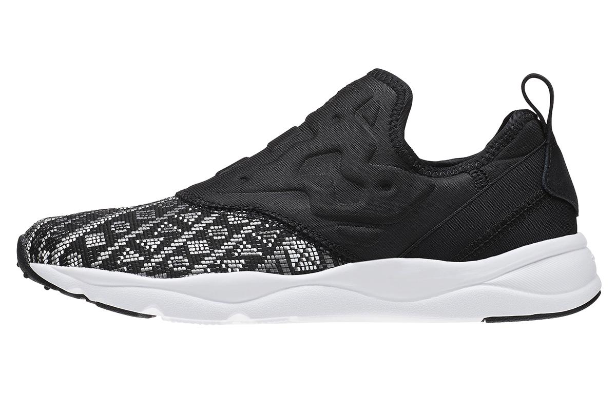 Женские беговые кроссовки Reebok Furylite Slip On Gt Черный/Белый BD4460 35