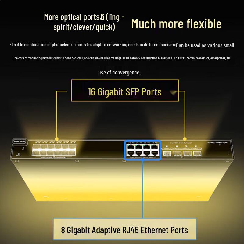 Ruijie RG-NBS3100-8GT16SFP 24-Port Gigabit AI Managed Switch
