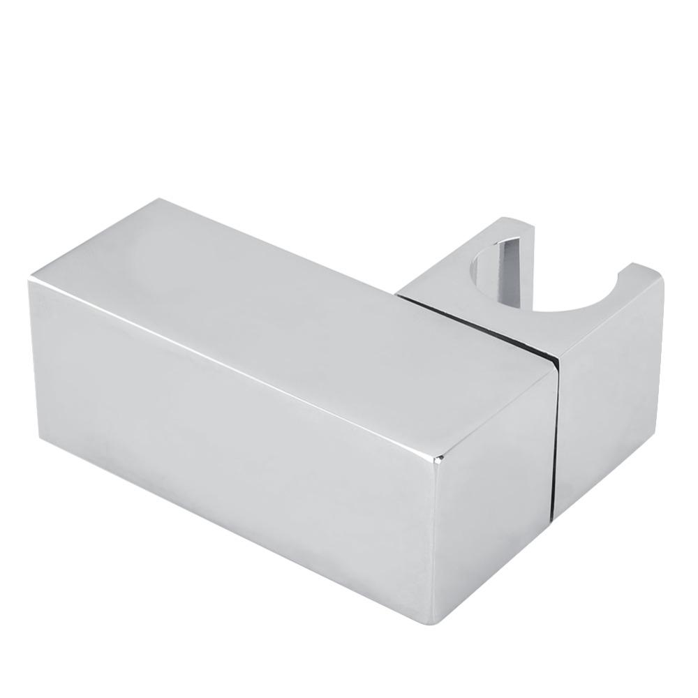Square Shower Head Holder Wall Mount Shower Bracket Sturdy Handheld Shower Holder  Hotel Bathroom