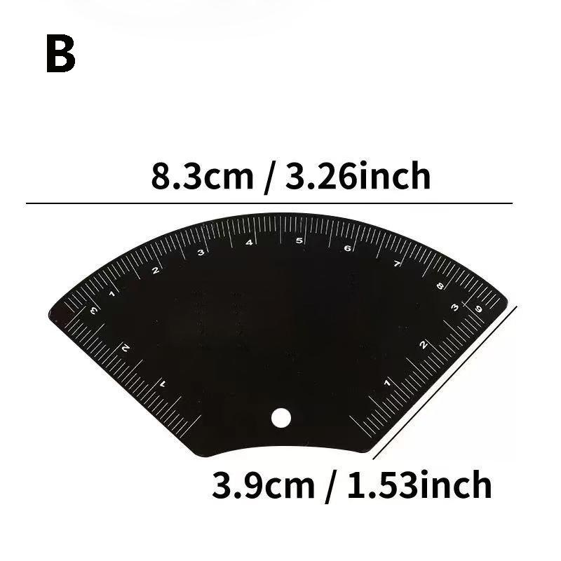 

Stainless Steel Fast Drawing Eyebrow Design Ruler Microblading Mapping Tool for Shaping Permanent Makeup Tattoo Drawing Guide