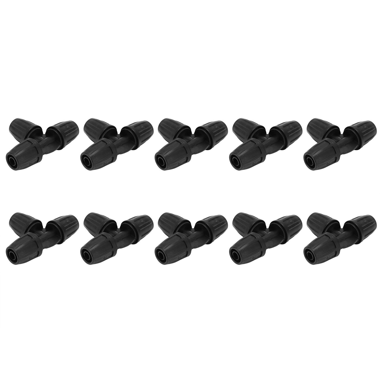 

10Pcs 8 11 Barbed Tee with Lock Pipe Connector Hose Fittings for Garden Drip Irrigation