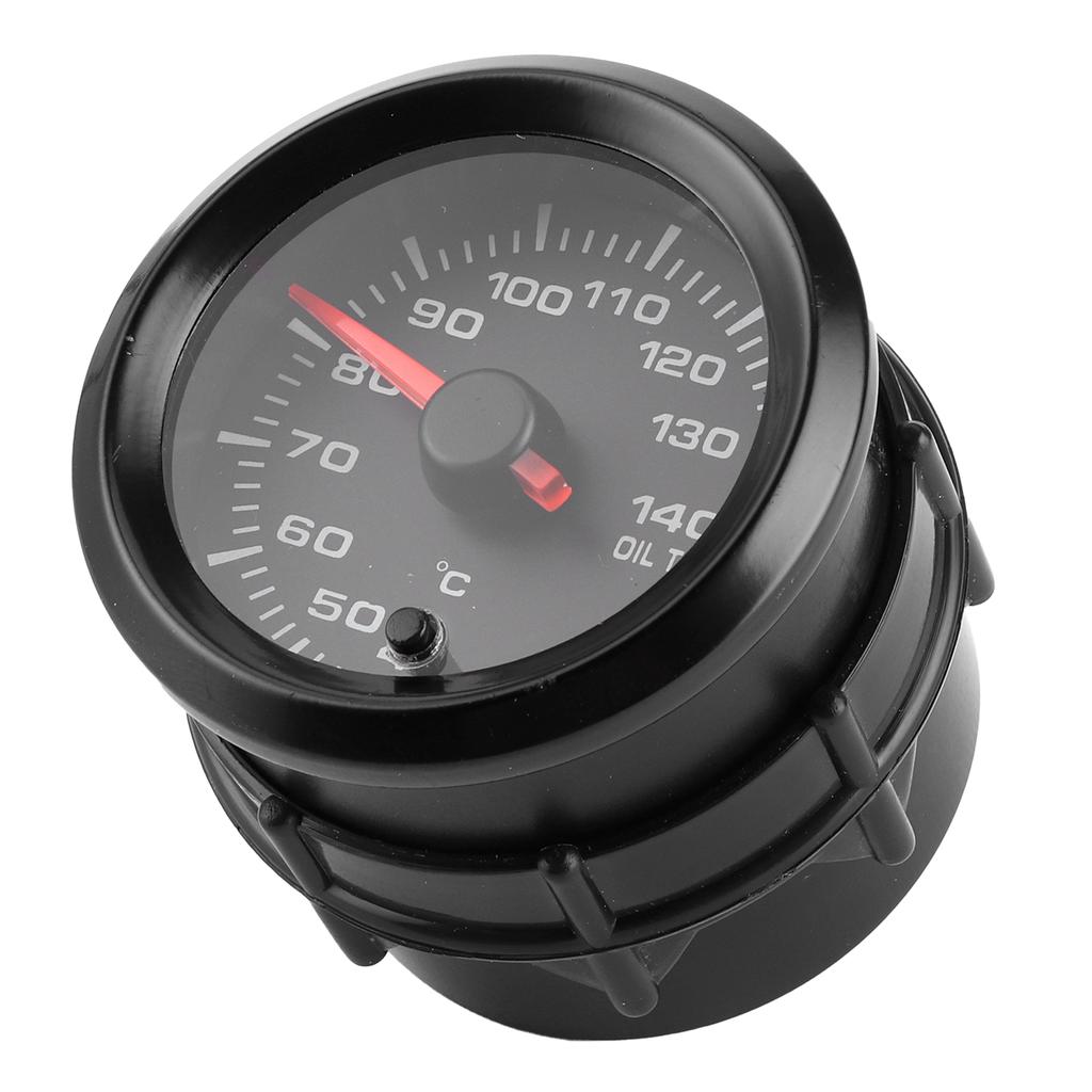 2in 12V Oil Temperature Gauge 40 140 Celsius Display 7 Colors Backlight with Sensor Universal for Car