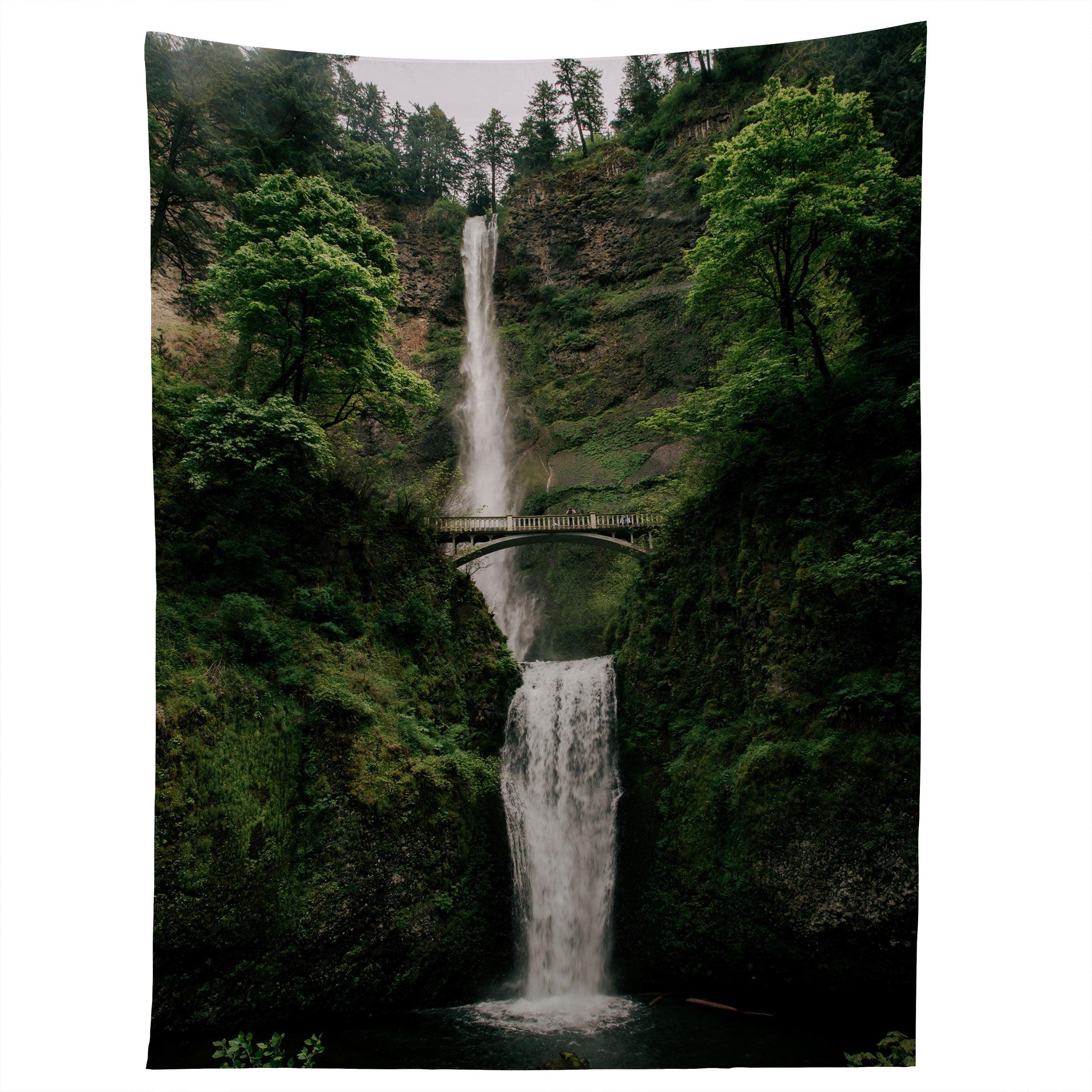 MULTNOMAH FALLS OREGON tapestry 75x100