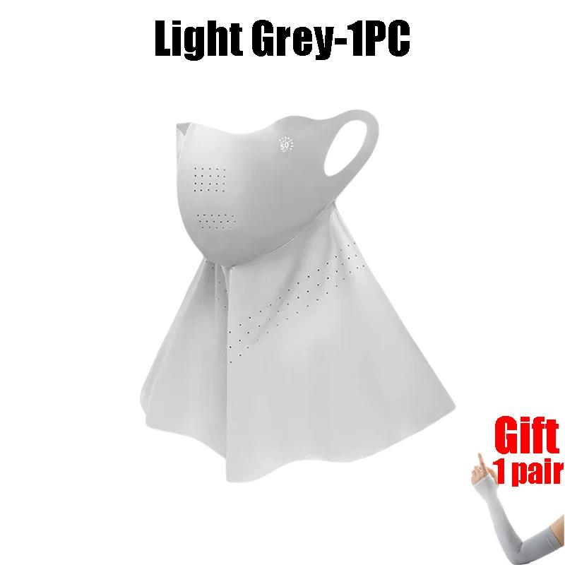 

Солнцезащитная маска UPF50+ Ice Silk, летняя защита шеи для верховой езды, цельная маска для вождения, рыбалки и альпинизма, защита от солнца