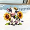 Acrylic Christmas Charming Tree Car Ornament Delightful Cartoon Style For Interior Decor