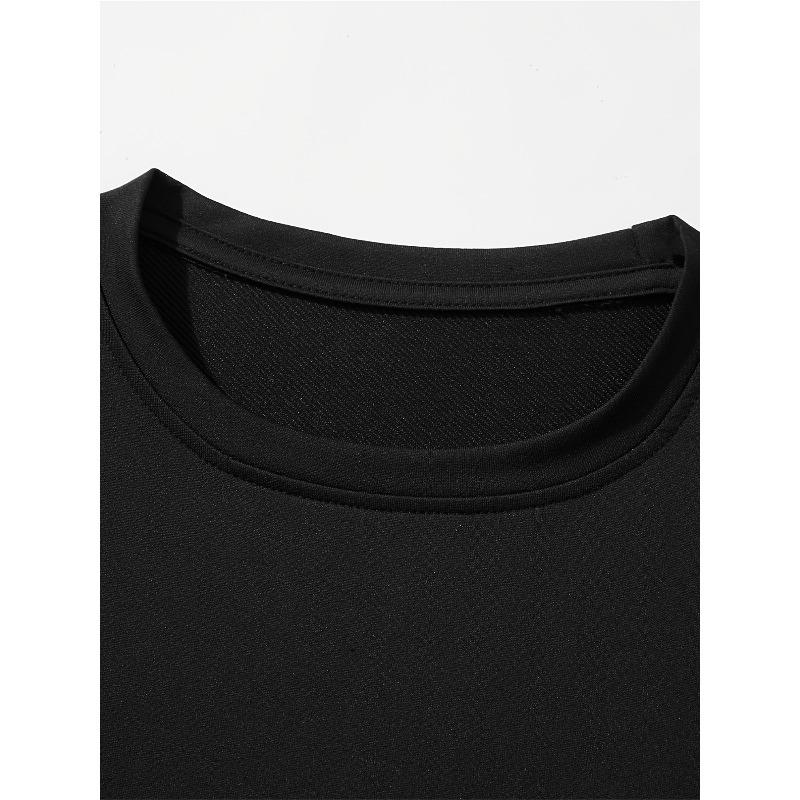 Spring Summer Short Sleeved T-shirt  Fashion Fashion Logo Printed Male Youth Spring Summer Round Neck Enlarged Casual Versatile