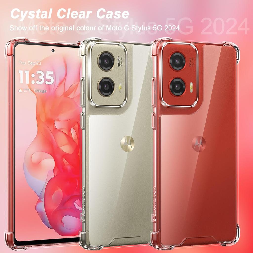 Shockproof Airbag TPU Case for Motorola Moto G 2025 G Stylus 5G G Play 2024 2023 Power 2022 Protective Cover Capa Fundas Coque