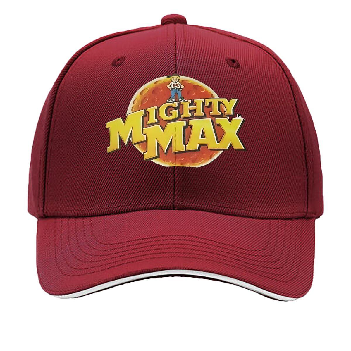 

Mighty Max Starts Hero Quest Hip Hop hat Fashion Outdoor Sports Sandwich Baseball Cap One Size бордовый