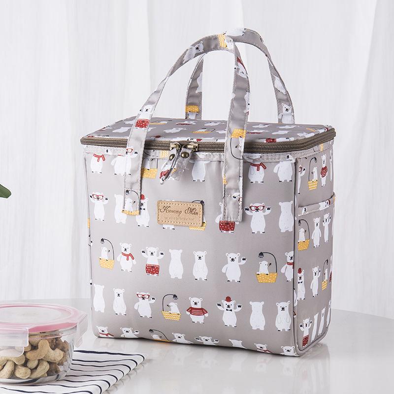 Handun Cute Bear Waterproof Insulated Lunch Bag