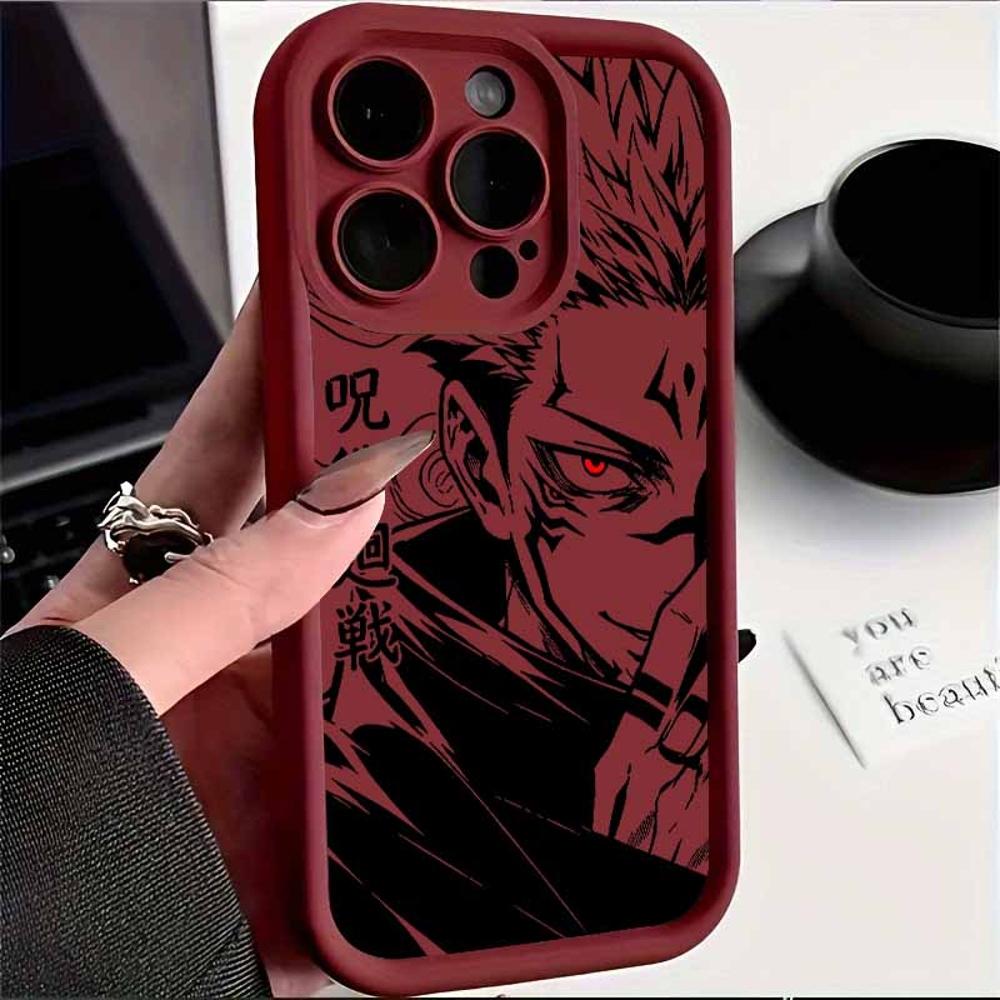 J-Jujutsus Kaaisen Satoru Gojo Sukuna Για Apple iPhone 17 16 15 14 13 12 Mini 11 Pro Max Μάτια Σκάλα Κάλυμμα Funda Μαλακή Θήκη Τηλεφώνου