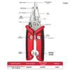 Fast Sharp Wire Stripper 18-in-1 Function Cable Cutters Electrician Pliers  Electrical Work
