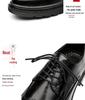 2025 Men's Korean Style Formal Brogue Leather Shoes - British Style Wedding & Business Casual Shoes, Size 45