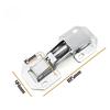 2-Pack Hidden Hinges for Cabinet Doors Frameless,90 Degree Concealed Cabinet Hinges, Surface Mount Hinges
