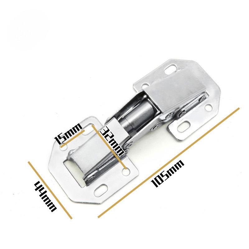 2-Pack Hidden Hinges for Cabinet Doors Frameless,90 Degree Concealed Cabinet Hinges, Surface Mount Hinges