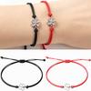 10 pièces 2026 Bracelets Trèfle à Quatre Feuilles pour Femmes Hommes Réglable Fait Main Corde Rouge Porte-Bonheur Couple Amitié Bijoux Accessoires
