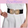Slank Passend Metalen Gesp Brede Riem Voor Dames Met Dubbel Ring Ontwerp Voor Casual Jurk En Jas Styling