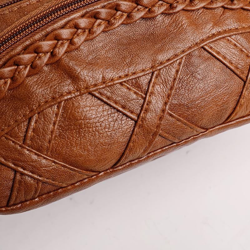 Middle-aged And Elderly Women's Bag Large Capacity Shoulder Bag Middle-aged Soft Leather Mother Bag