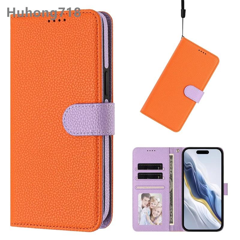 

Flip Case Magnetic Back Cover 2 in 1 Hybrid Case For Samsung Galaxy A07 A17 A26 A56 C55 F12 F15 F34 F54 M12 M14 M15 M34 M35 M54 M55 5G Case Card Cover Samsung Galaxy M12 помаранчевий