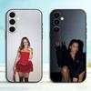 Emilia Mernes Pretty Phone Case Black Silicone Soft For Samsung Galaxy A73,A72,A71,A70,A53,A52,A51